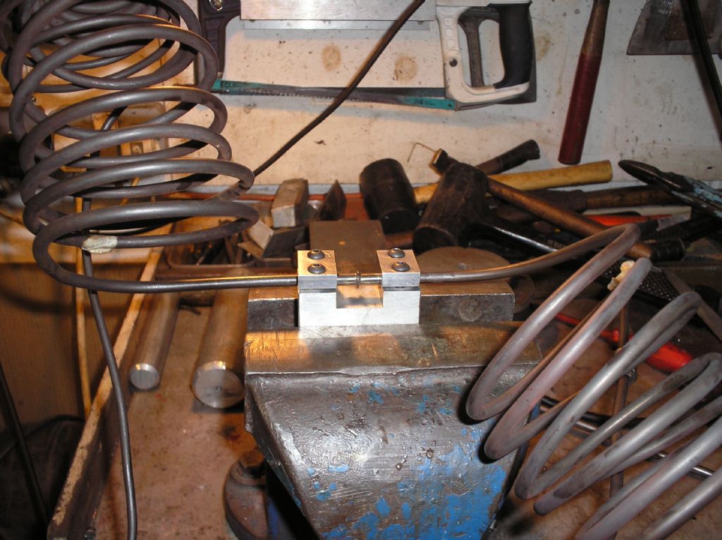 Jig set up before starting to Tig weld